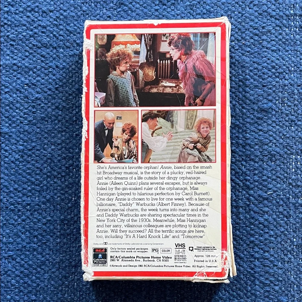 Annie (1985)VHS Tape